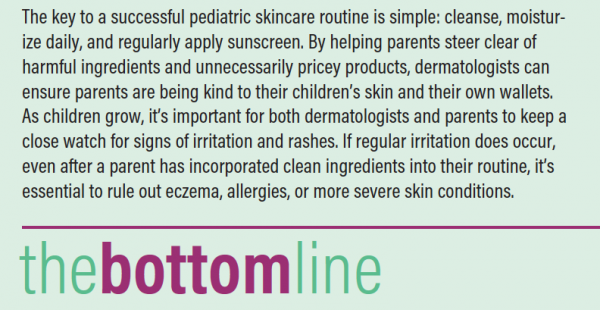 pediatric skincare routine