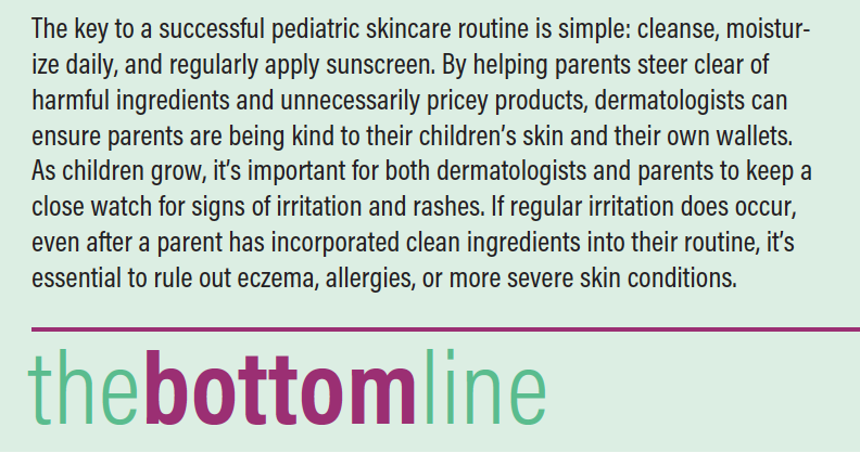 pediatric skincare routine