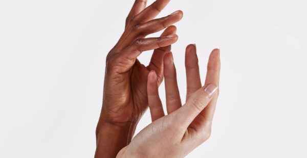 image of two different hands